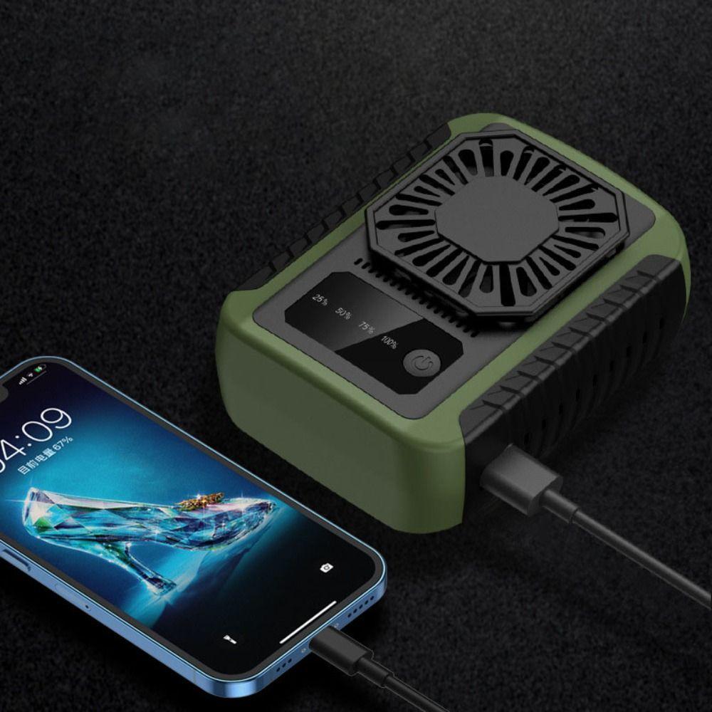 Lightweight Waist Clip Fan Adjustable Speed Quiet Wearable Electric Fan  Hiking Camping