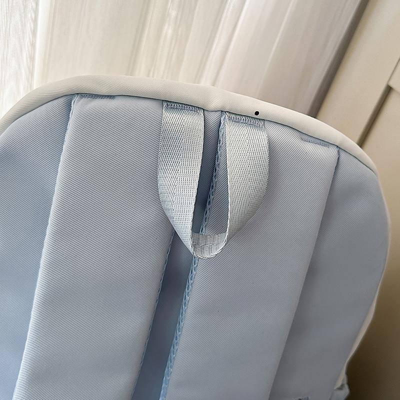 Student Bag Female Junior High School Student Campus Contrast Backpack Lightweight Commuter Backpack