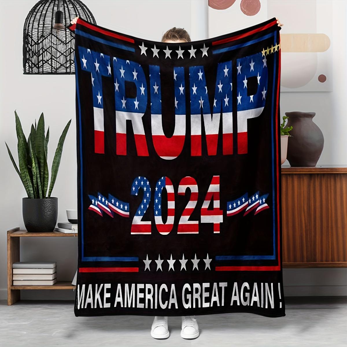 

1 шт. Трамп Президентский плед для дивана-кровати офиса обеденный перерыв подарочное одеяло для любимых любителей Трампа подарок другу теплый 30x40in