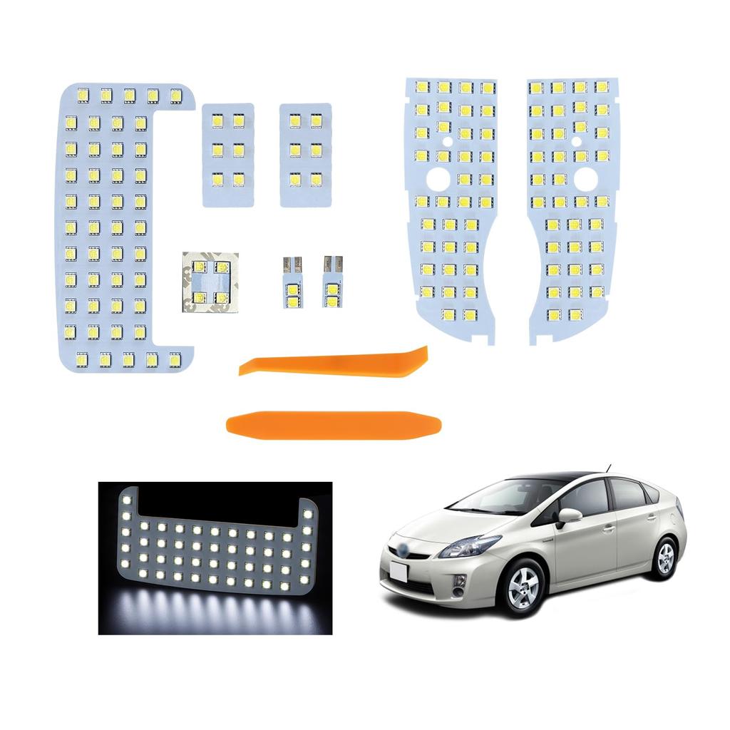 UNNKIBO Prius LED Room Lamp for 30 Series Prius ZVW30 and Late White 6500K LED Interior Light Custom Interior Parts Replacement Parts Includes