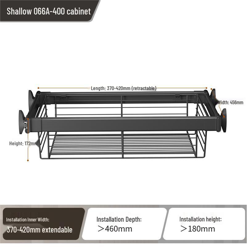 Telescopic Pull-Out Wardrobe Basket for Multifunctional Storage