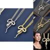 Unique Stylish Snake Design Necklace In Gold And Silver For Trendy Unisex Jewelry Lovers