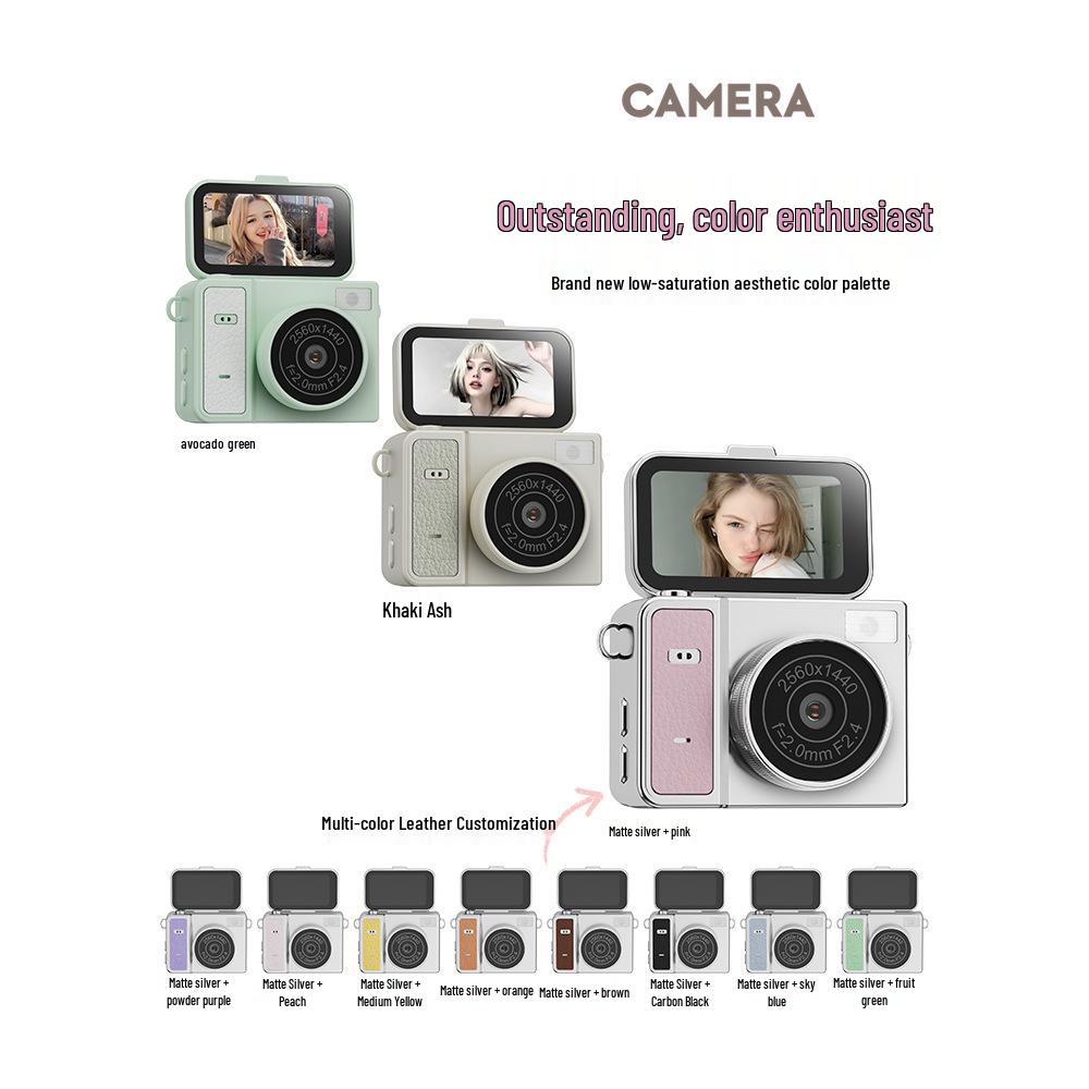 

New S162 Retro Mini Flip Screen Camera - Perfect for Campus and Parties.