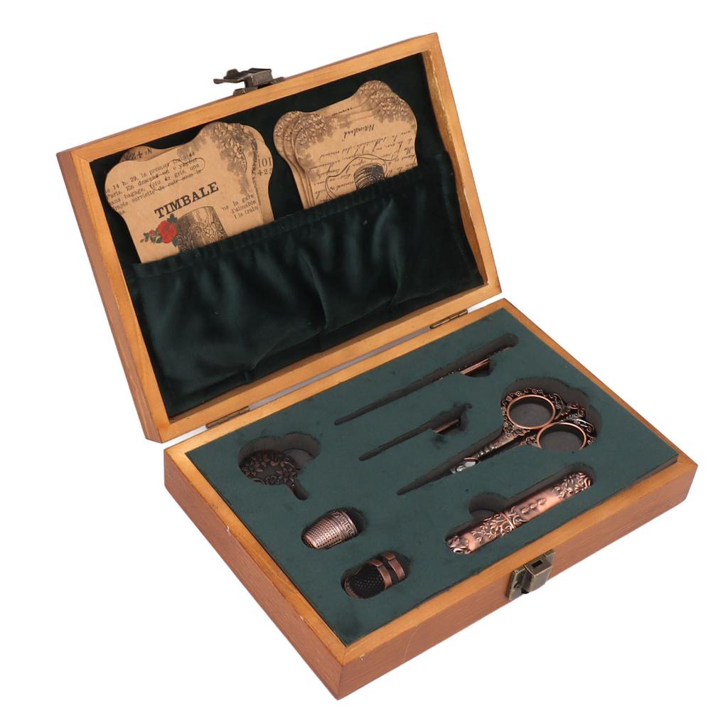 Europäisches Vintage Stickschere Set Edelstahl Europäisches Antikes Vintage Nähset für Nähen Handwerk Kunstwerke Handarbeit