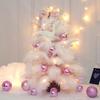 Delightful Mini Feather Christmas Tree with Light Ornaments Tabletop Christmas Tree, Easy To Assemble Cheerful Designs