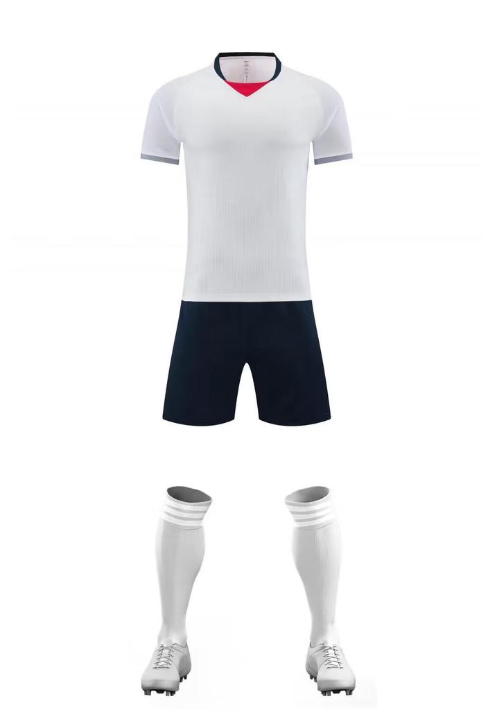 Men's Summer Short Sleeve Breathable Football Jersey Set - Adult & Children