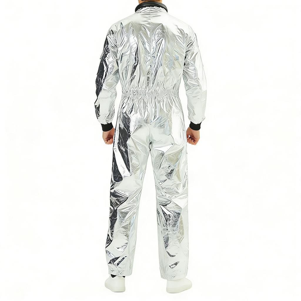 Astronaut Space Program One Piece Costume Jumpsuit for Men Festival Party Cosplay Role Play Adult Outfit Suit