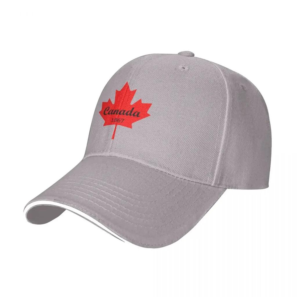 Lönnlöv Svart Kanada 1867 Camping Basebollkepsar Dam Herr Unisex Man Strand Coquette Hatt Keps