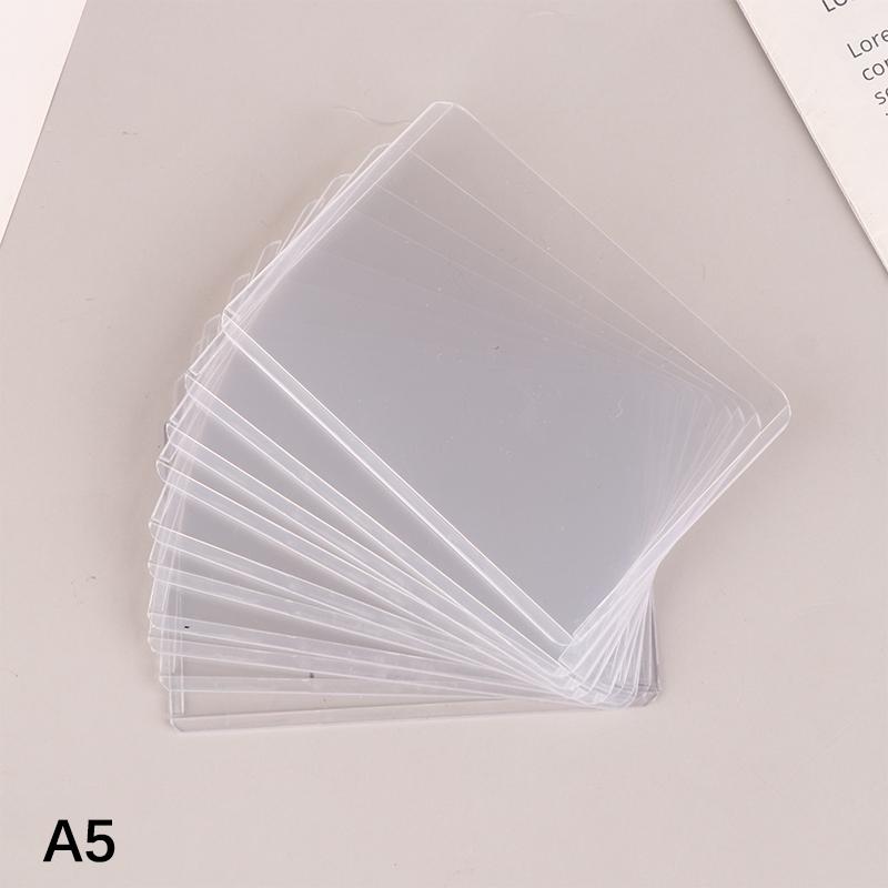 

10 шт., держатель для карт с верхней загрузкой, протектор для фотокарт, игровые карты, внешние чехлы для настольных игр, баскетбола, спортивных карт A5