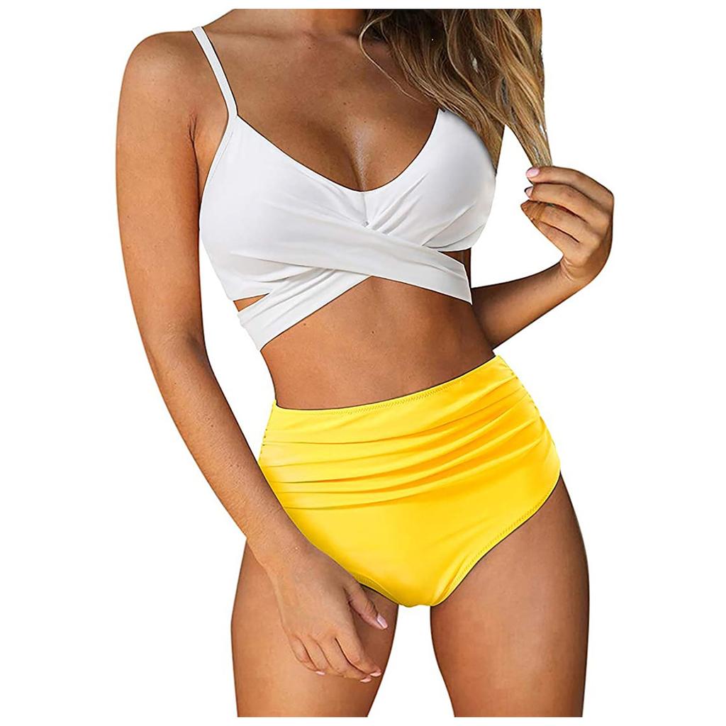 Women's Striped Printing Padded Push Up 2 Piece Bikini Sets Swimsuits Beachweart