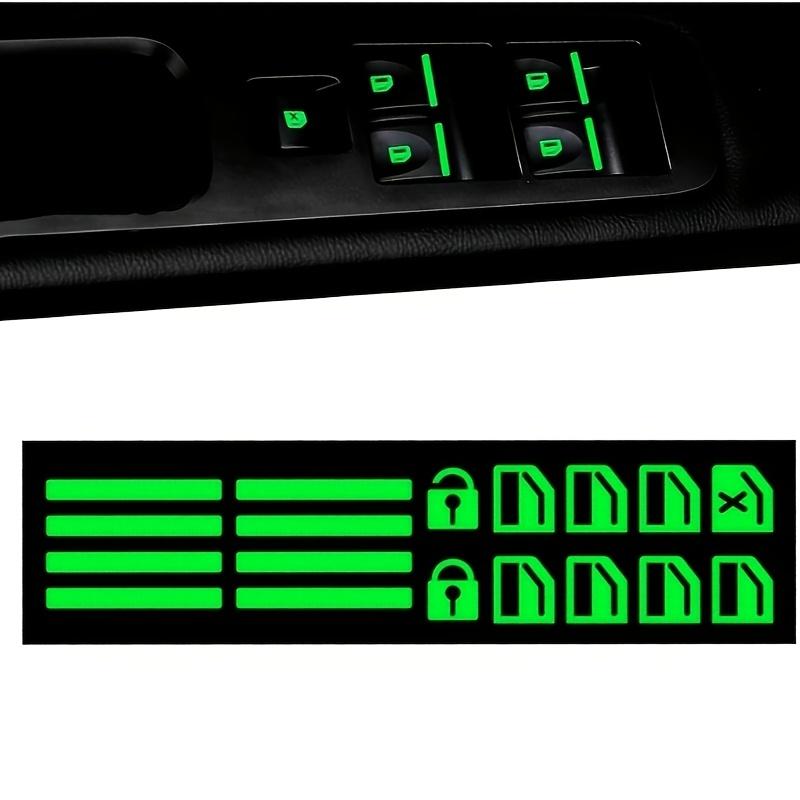 Auto-Fensterknopf-Aufkleber Wasserdichte Leuchtende Aufkleber zur einfachen Identifizierung und verbesserten Sicherheit Persönlichkeit
