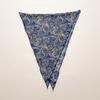 Retro Cashew Print Silk Scarf Accessories Rhombus Versatile Triangle Scarf Spring And Summer Thin Out Clothing With Shawl