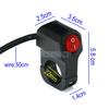 LMoDri 12v Motorcycle Headlight Switches Aluminium Alloy For 7/8" 22mm Handlebar Switch Fog Spot Light On Off Led