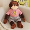 Hot Sale Cuddly Gorilla Plush Toys Stuffed Big Size Wearing T-shirt Orangutan Doll Soft Cozy Hugging Animal Doll Kids Gift