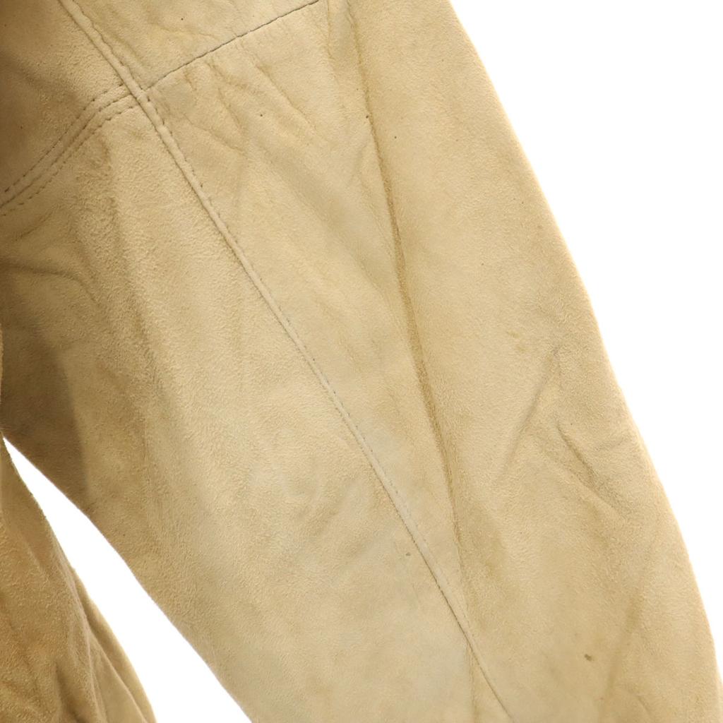Reed Sportswear 70s Vintage Leather Jacket Beige Men's Used