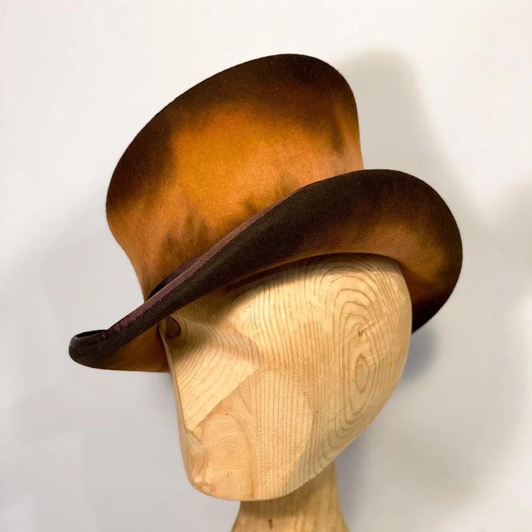 Cross-border Hot-selling Fashion Semi-handmade 6-Panel Adjustable Spring Autumn Europe America Style Turn-up Ribbon Decorative