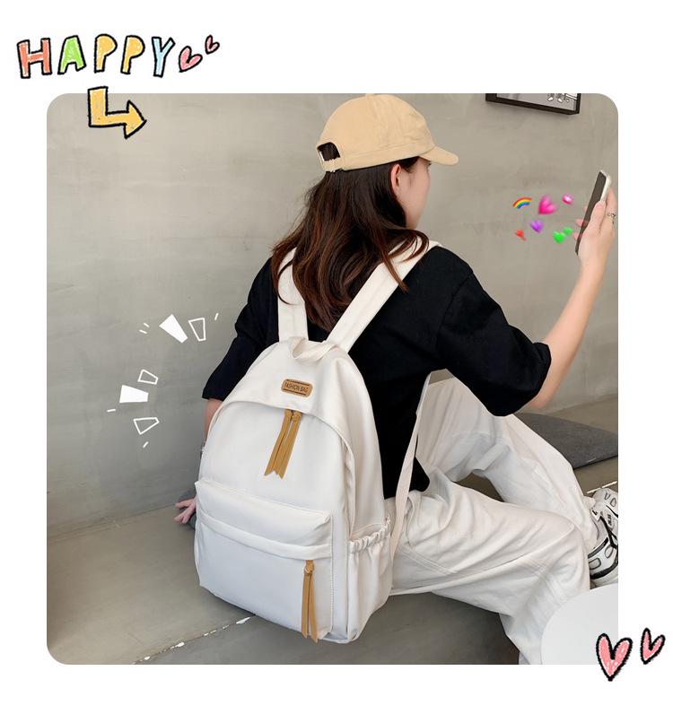 2023 Koreanischer Damen-Nylon-Rucksack - Modisch, Vielseitig, Literarischer College-Stil Schultasche