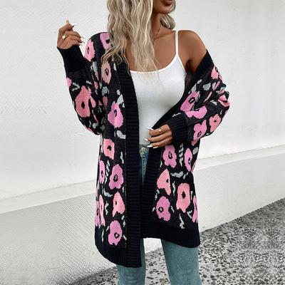 Otoño e Invierno Suéteres de Mujer Casual Cómodo Suéter Cárdigan de Manga Larga