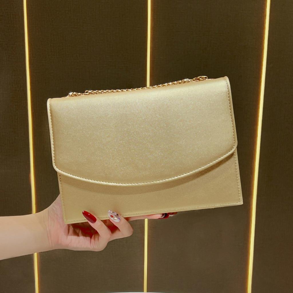 Borsa da Sera Caratteristica - Borsa con Tracolla a Catena - Borsa a Mano o a Spalla Semplice ed Elegante - Borsa alla Moda da Donna