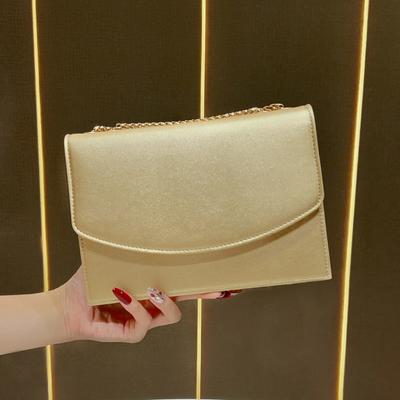 Characteristic Evening Bag - Chain Strap Bag - Simple and Elegant Handheld Crossbody Bag - Fashionable Women's Bag