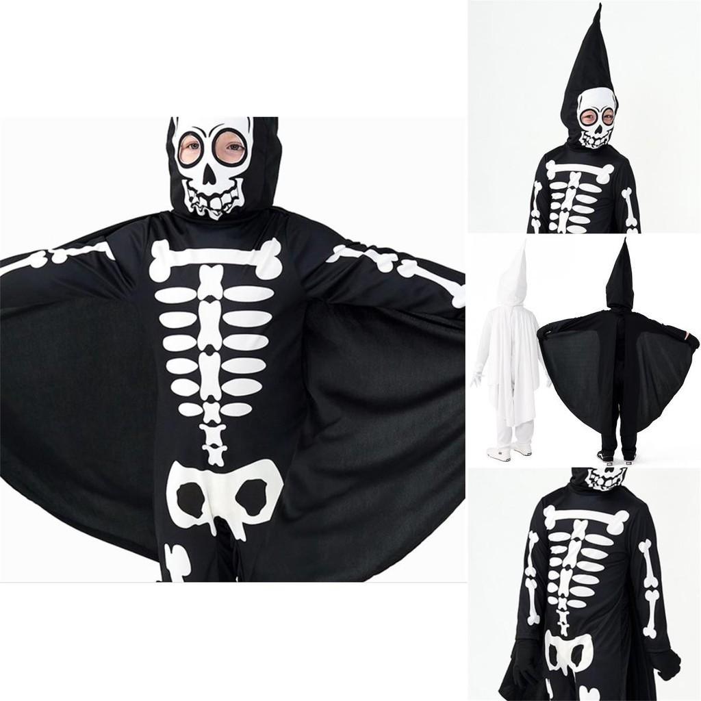 Children's Skeleton Cosplay Costume Perfect For Halloween Dress-up And Events