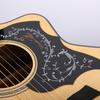 Black 41in Guitar Pickguard Scratch Resistance Decorative Flower Bird Printing Guitar Pick Guard
