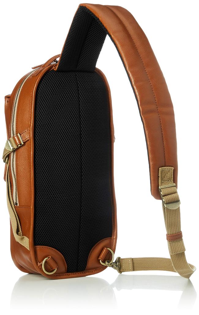 AVIREX One Shoulder Bag AVX5611 Cowhide Camel