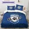 SC Bastia Pattern Bedding Home Decoration Birthday Gift (1 * duvet cover + 2 * pillowcase, without core)
