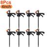 1-10Pcs 4 Inch F Type Woodworking Clamp Heavy Duty Woodworking Clip Ratchet Release Portable Practical Convenient DIY Hand Tool