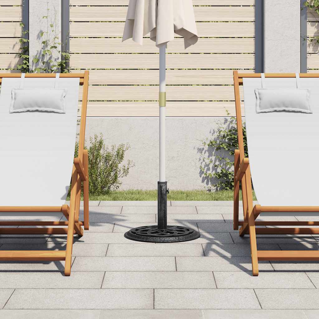 Vidaxl Podstawa Pod Parasol, Czarna, 44X44X31 Cm, Żeliwo
