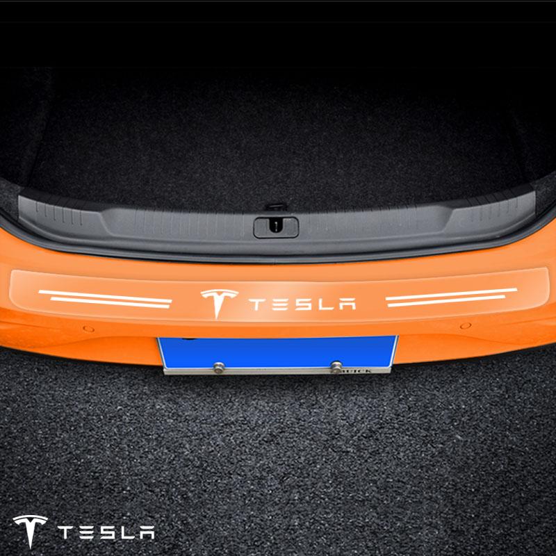 1 st Transparent Skyddsklistermärke för Bilbagagelucka Biltillbehör För Tesla Model 3 Model X S 2016-2023 Model Y Dekaler TM3 TMX