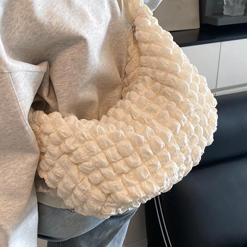 

Новая сумка Doudou, мягкая текстура, женская сумка на плечо, женская сумка через плечо, повседневная сумка-облако для поездок на работу, плиссированная сумка