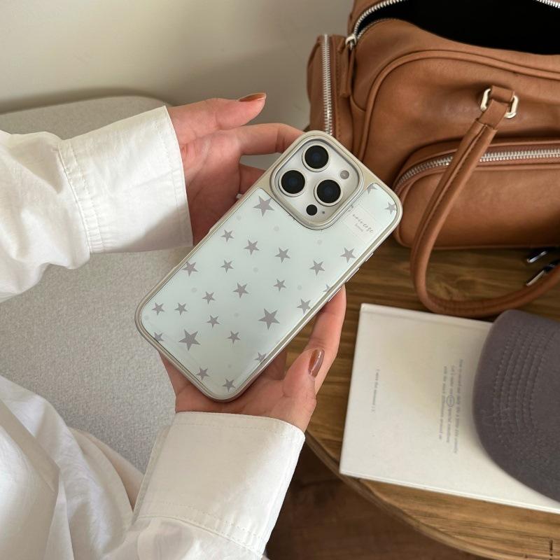 Advanced inductance electroplating Epoxy star for iphone11Promax Apple 11 mobile phone case 11 niche 11 girl