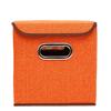 Square Cotton Linen Folding Storage Box Home Bedroom Clothes Quilt Storage Organizer Fabric Underwear Storage Box with Cover