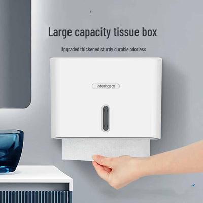 Wall-Mounted Tissue Box and Hand Paper Dispenser