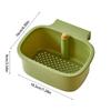Space Efficient Sink Strainer Press Dumping Drain Basket Compacts Kitchen Storage Tray Plastic Food Catchers Organizers