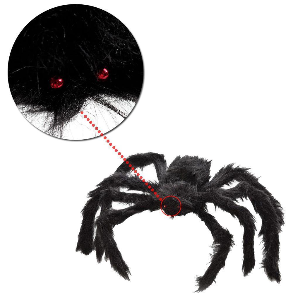 Spider Halloween Decoration Haunted House Prop Indoor Outdoor BlA Giant 300mm GA Spider Halloween Decoration Haunted House Prop Indoor Outdoor BlA Giant 300mm GA
