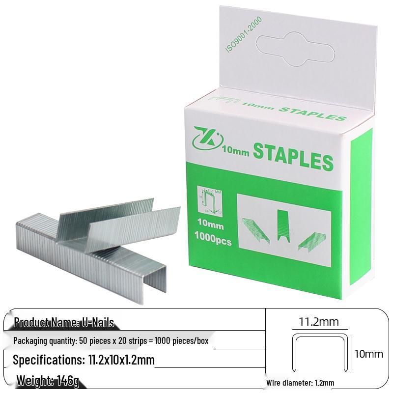 Heavy-Duty 3-in-1 Stapler: Code, Brad, T/U-Shaped Nails for Woodworking and Printing.