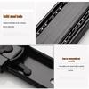 Three-Section Silent Damping Drawer Slide for Computer Desk Keyboards, Cold Rolled Steel Track Rails.
