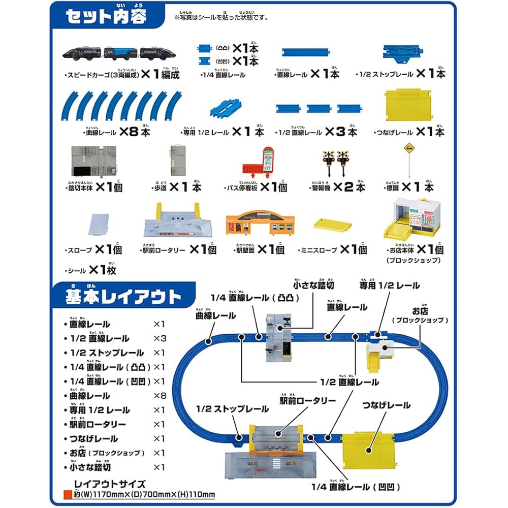 Takara Tomy Plarail Tomica Playset with Station Rotary and Accessories Train Toy for Ages 3 and Up