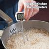 Cooking Temperature Gauge Long Probe Kitchen Meter with Pot Clip Deep Fry Oil Temperature Gauge with Rotatable Display for