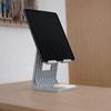 Gray iPad Tablet Stand, Desk Stand with Cable Pass-through
