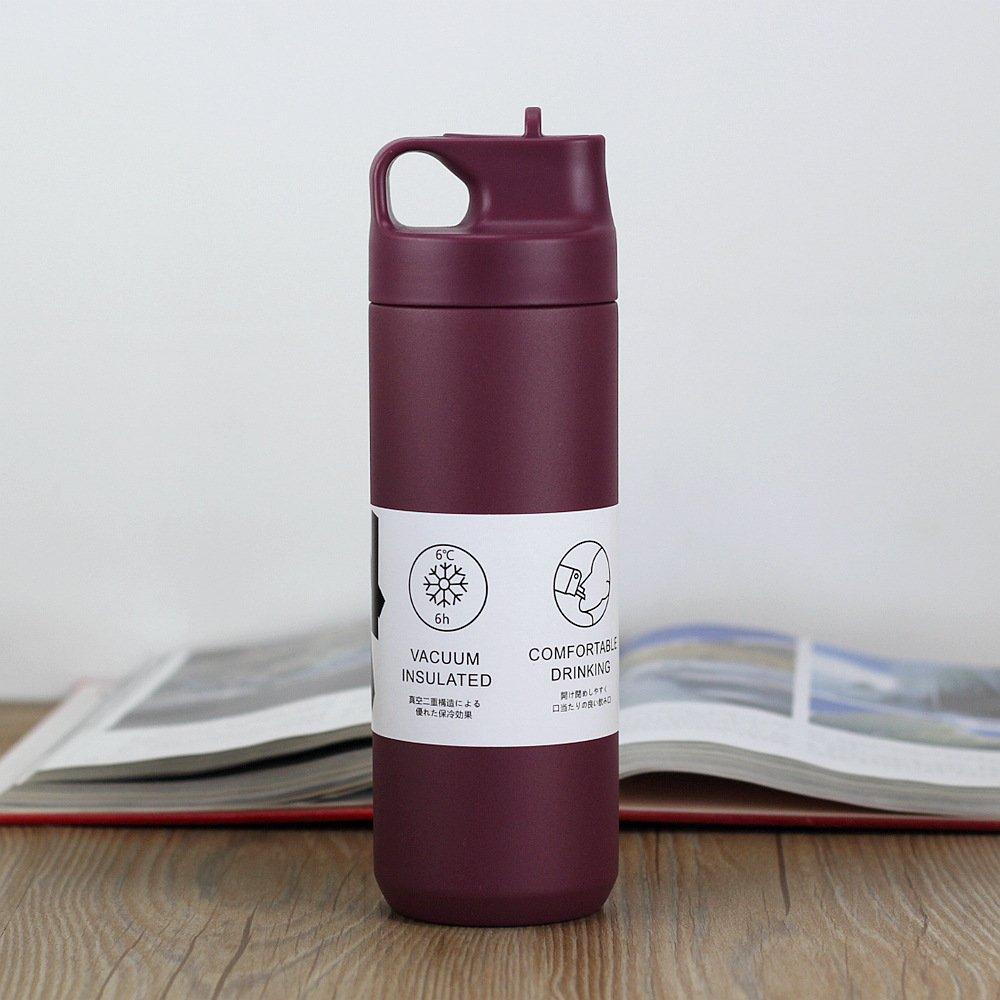 Japanese Portable Steel Cup Student Female Portable Thermos Cup Straw Cup Office Home Water Cup Durable Durable