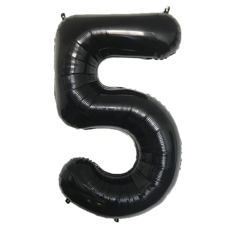Thin Body 40-Inch Large Digital Aluminum Film Balloon 42-Inch Digital Balloon Birthday Party Decoration Helium Balloon Floating In The Air
