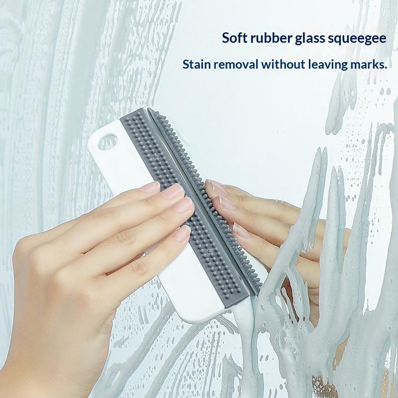 Portable Soft Silicone Squeegee Water Wiper Scraper For Window Mirror Car Kitchen Bathroom Glass Cleaning