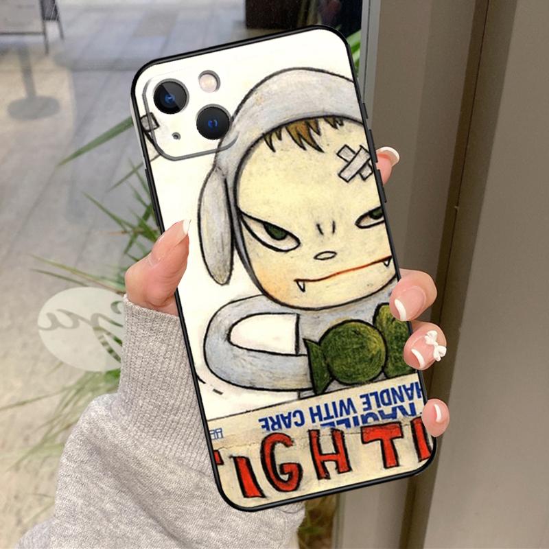 Yoshitomo Nara Case For iPhone 16 Pro Max 15 14 12 11 13 17 Pro Max Plus 12 13 Mini 16e 17 Air Back Cover