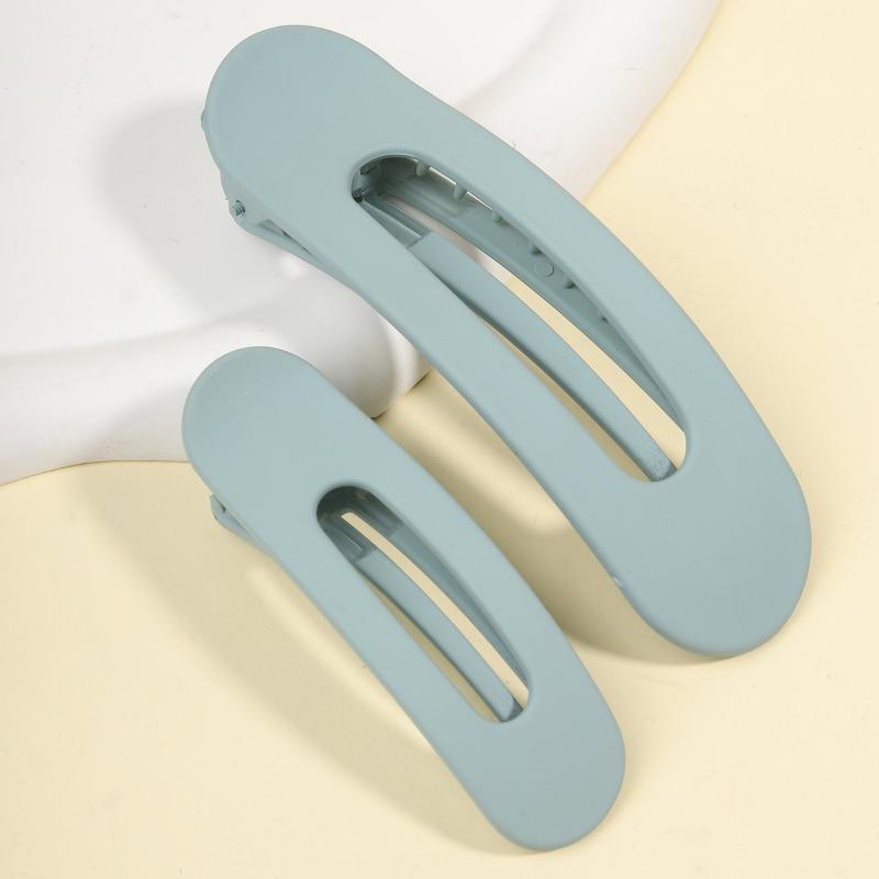 Explosions matte texture duckbill clip color back of the head ponytail hair clip oval horizontal clip temperament hair accessories