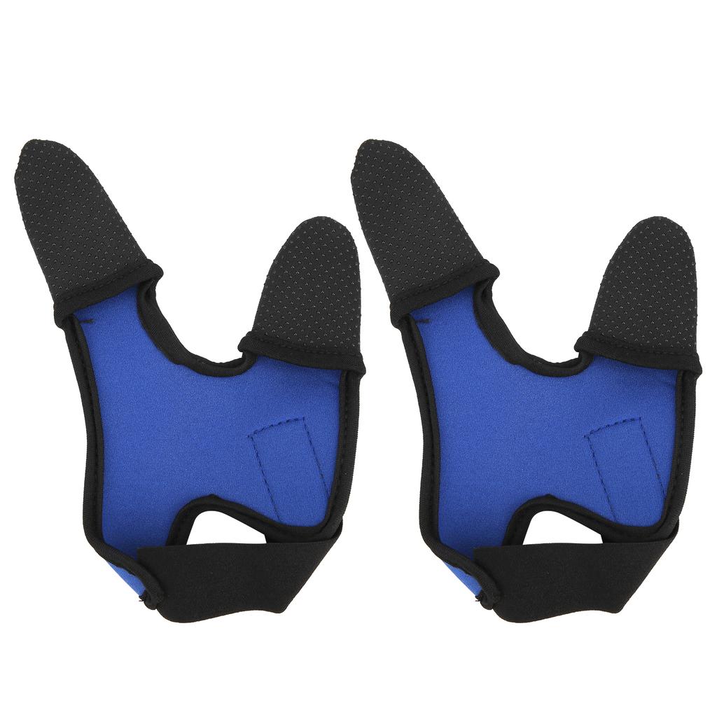 2Pcs Fishing Gloves 2 Finger Protector Nonslip Breathable Outdoor Fishing Gear Supplies