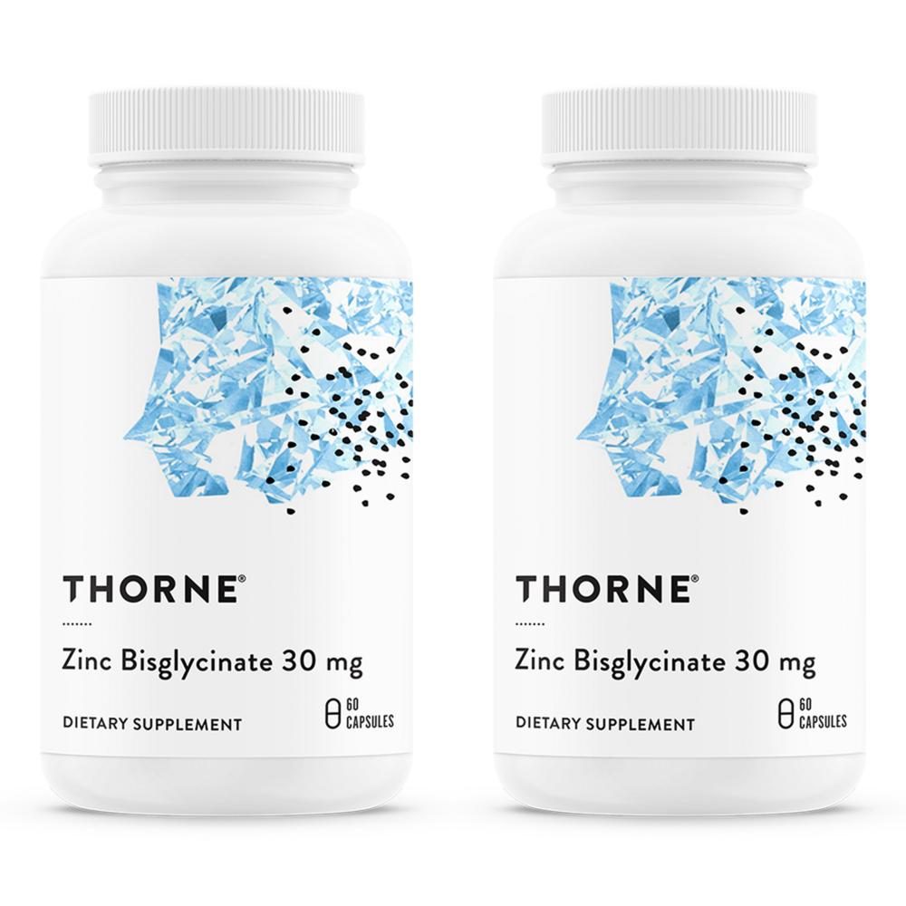 Thorne Research Zinc Bisglycinate 30mg Capsules 2 pcs 60 Tablets