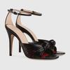 Fashion 2025 New Front Rear Strap Slingback Stiletto Heel Sandals Gold Knot Open Toe Sandals Women Novelty Sandal Solid Color Fashion